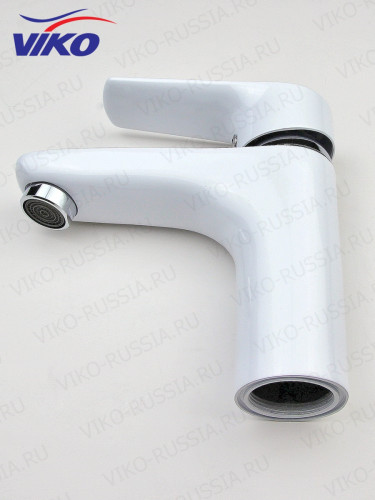 Смеситель VIKO V-4141 для раковины, белый/хром