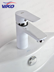 Смеситель VIKO V-4141 для раковины, белый/хром