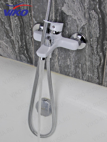 !!!Смеситель VIKO V-4142 для ванны, белый/хром
