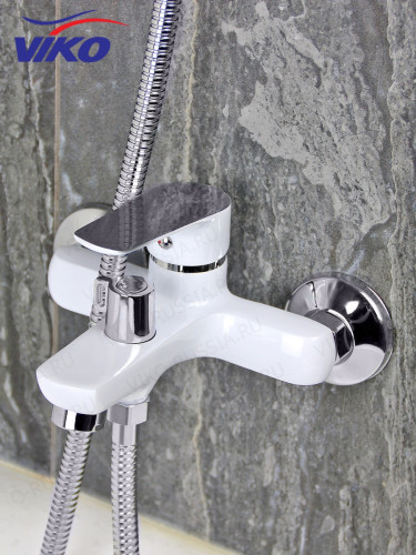 !!!Смеситель VIKO V-4142 для ванны, белый/хром