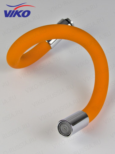 Излив VIKO V-0357  гибкий, для смесителя, Оранжевый