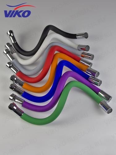 Излив VIKO V-0357  гибкий, для смесителя, Оранжевый