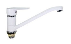 Смеситель VIKO V-4143 для кухни, белый/хром