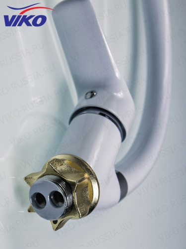 Смеситель VIKO V-4144 для кухни, белый/хром