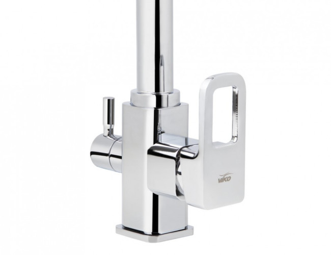 Смеситель VIKO V-5701 для кухни, картридж Ф35мм, под фильтр, латунь, с гайкой, Chrome