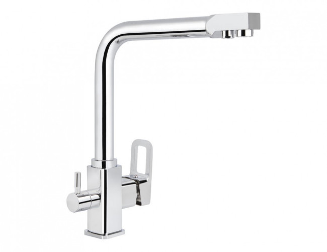 Смеситель VIKO V-5701 для кухни, картридж Ф35мм, под фильтр, латунь, с гайкой, Chrome