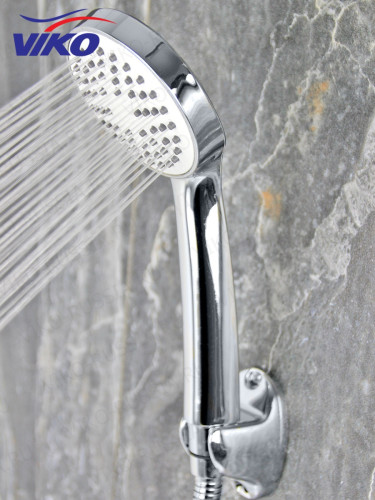 Смеситель VIKO V-4145 для ванны, с кронштейном для душевой лейки, белый/хром