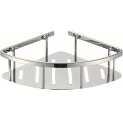 НК! Полка настенная угловая VIKO V-761 215*215*70 в коробке (нержавейка) хром
