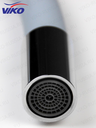 Смеситель VIKO V-4168 для кухни, с гибким СЕРЫМ изливом