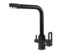 Смеситель VIKO V-5702 для кухни, картридж Ф35мм, под фильтр, латунь, с гайкой, Black matt