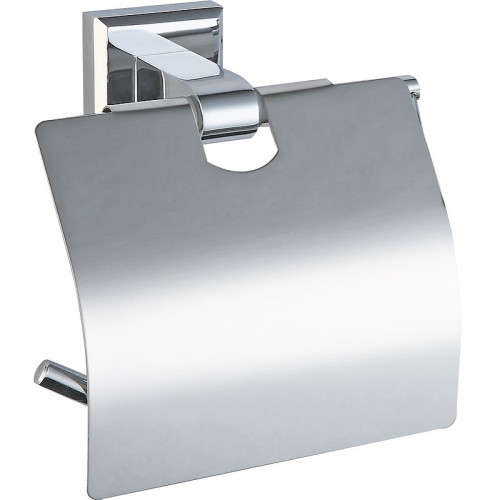 Держатель VIKO V-111 Square туалетной бумаги, с крышкой (латунь), хром