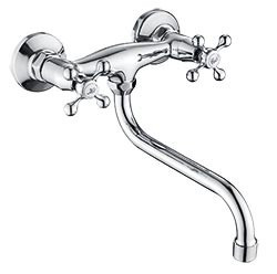 Смеситель VIKO V-1006 для кухни маховики крест керамика