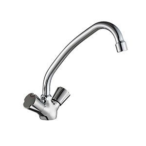 Смеситель VIKO V-2333 для кухни, маховики круг, Zn