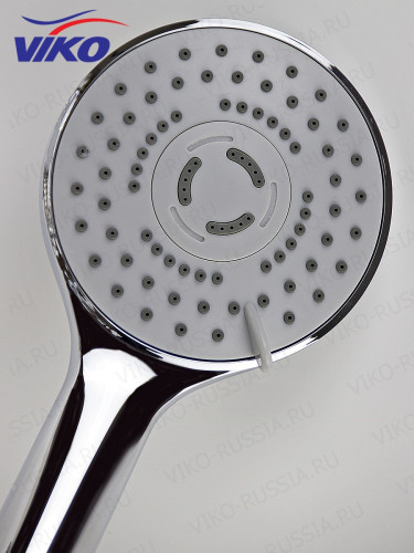 Смеситель VIKO V-1115 для ванны, излив 35см, маховики крест керамика, переключатель картриджный