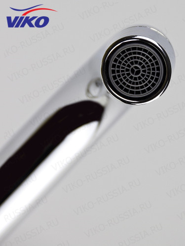 Смеситель VIKO V-1115 для ванны, излив 35см, маховики крест керамика, переключатель картриджный