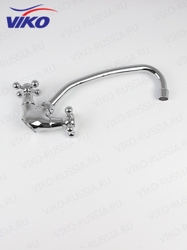 Смеситель VIKO V-1203 для кухни, маховики крест керамика