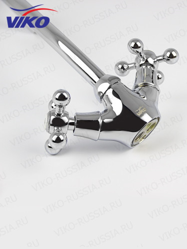 Смеситель VIKO V-1203 для кухни, маховики крест керамика