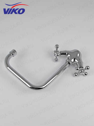Смеситель VIKO V-1213 Ёлка для кухни, маховики крест керамика