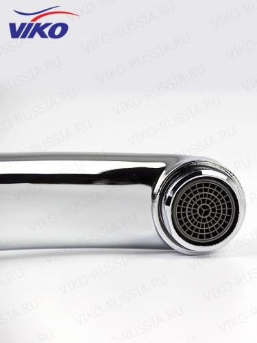 Смеситель VIKO V-7503 хирургический с локтевым управлением и поворотным изливом, Хром