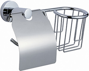 Держатель VIKO V-214 Circle туалетной бумаги и освежителя, хром