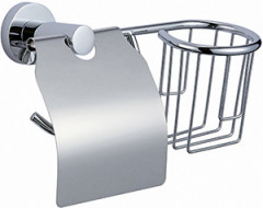 Держатель VIKO V-214 Circle туалетной бумаги и освежителя, хром