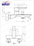 Смеситель VIKO V-7702 для ванны