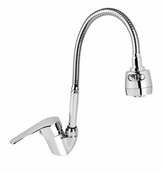 Кран - МОНО VIKO V-3510 для холодной воды d40 с гибким изливом и гайкой