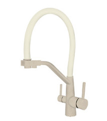 Смеситель VIKO V-5811 для кухни, картридж Ф35мм, с гибким жасмин изливом, под фильтр, бежевый мрамор