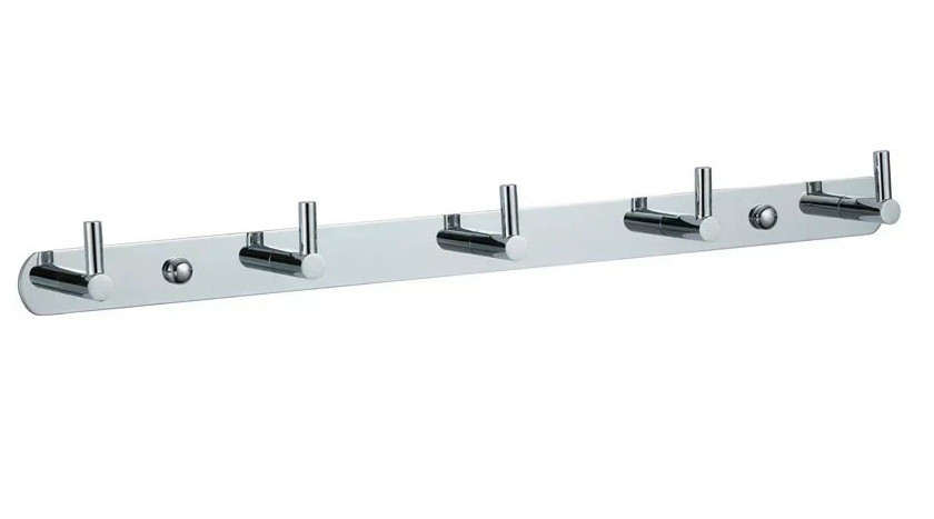 Планка VIKO V-715 5 вертикальных крючков, латунь, хром