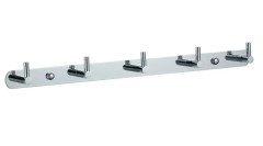 Планка VIKO V-715 5 вертикальных крючков, латунь, хром