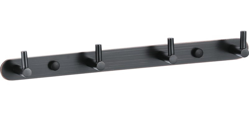 Планка VIKO V-724 4 вертикальных крючка, латунь, Black (состаренный черный)