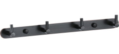 Планка VIKO V-724 4 вертикальных крючка, латунь, Black (состаренный черный)