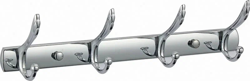 Планка VIKO V-734 4 крючка, нержавеющая сталь, хром