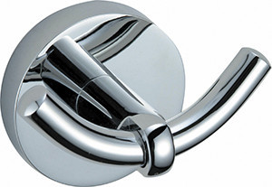 Крючок VIKO V-202 Circle двойной, настенный (металл), хром