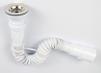 Сифон VIKO VS-160 гофрированный 1-1/2&quot;х 40/50, L=800мм с хомутом жёсткости