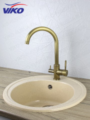 Смеситель для кухни с краном для питьевой воды VIKO V-5164