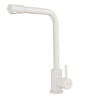 Смеситель VIKO V-4444 для кухни, картридж Ф35мм, с гайкой, нержавеющая сталь, White