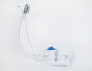 Сифон VIKO VS-225 регулируемый 1-1/2"х40 с решёт. Ø70мм из нерж. и перелив., на цепочке