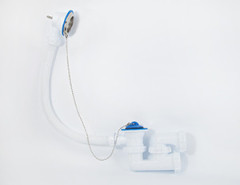 Сифон VIKO VS-225 регулируемый 1-1/2&quot;х40 с решёт. Ø70мм из нерж. и перелив., на цепочке