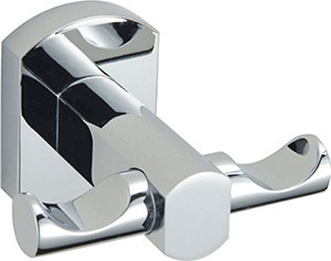 Крючок двойной VIKO V-302 Oval (латунь), хром