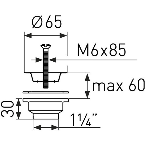 Выпуск VIKO VS-400 с нержавеющей сеткой 1-1/4"