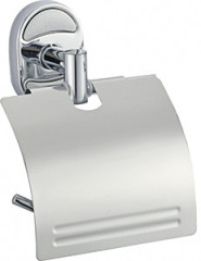 Держатель VIKO V-411 Metallic туалетной бумаги, с крышкой (нержавеющая сталь), хром