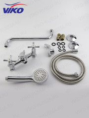 Смеситель VIKO V-2505 для ванны с держателем для лейки