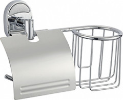 Держатель VIKO V-414 Metallic туалетной бумаги и освежителя, (нержавеющая сталь) хром