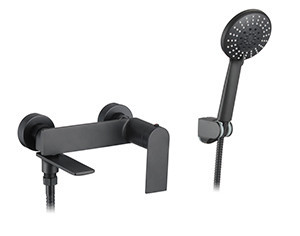 Смеситель VIKO V-7722 для ванны, картридж Ø35, латунь, Black Matt (черный матовый)