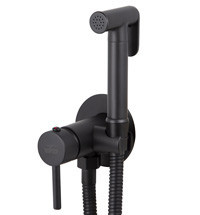 Смеситель VIKO V-4922 с гигиеническим душем черный матовый (латунь)