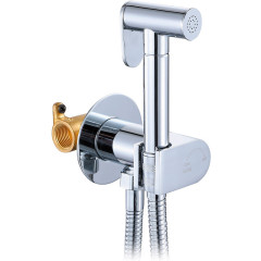 Смеситель VIKO V-4950 встроенный под биде d25 с гигиеническим душем (латунь) хром