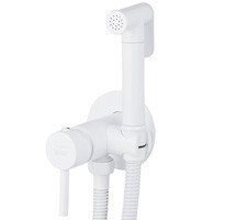 Смеситель VIKO V-4924 с гигиеническим душем Белый (латунь)