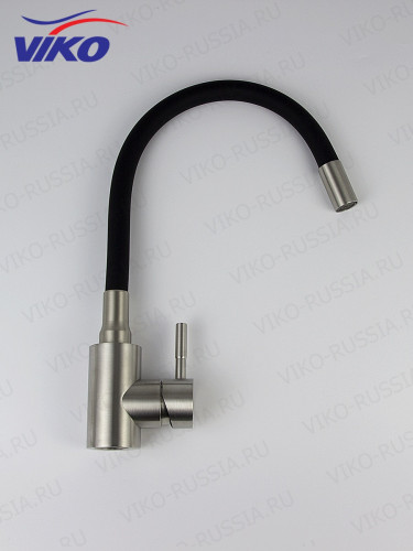 Смеситель VIKO V-4428 для кухни, с гибким изливом, чёрный
