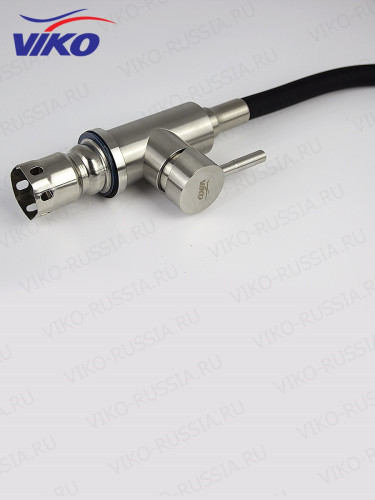 Смеситель VIKO V-4428 для кухни, с гибким изливом, чёрный